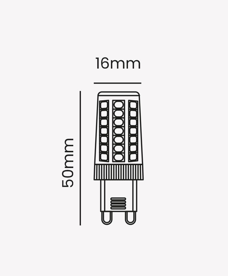 Lâmpada Halopin G9 Opus LED 3,5 watts 6000K 127V OPS 34560