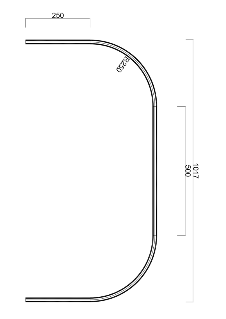 Curva para Trilho Magnético Onyx Alpertone U R250 Preto 48V IP20 011276