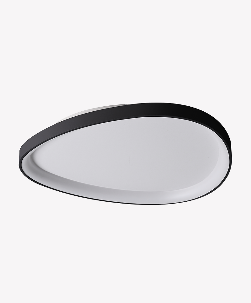 Plafon Opus Seixos Preto 45 watts 3000K Bivolt 620mm OPS 88132