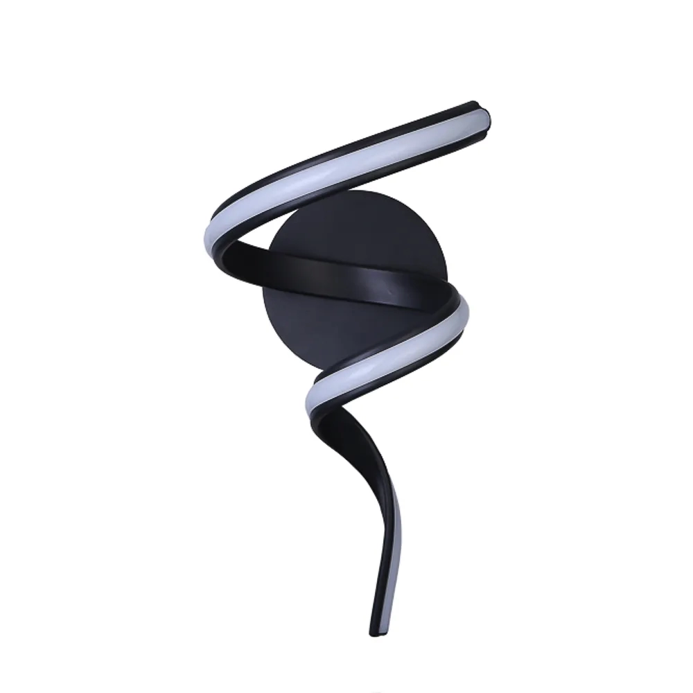 Arandela Bella Fluire Metal Preto 12 Watts 3000K 200x300x400mm RE007B