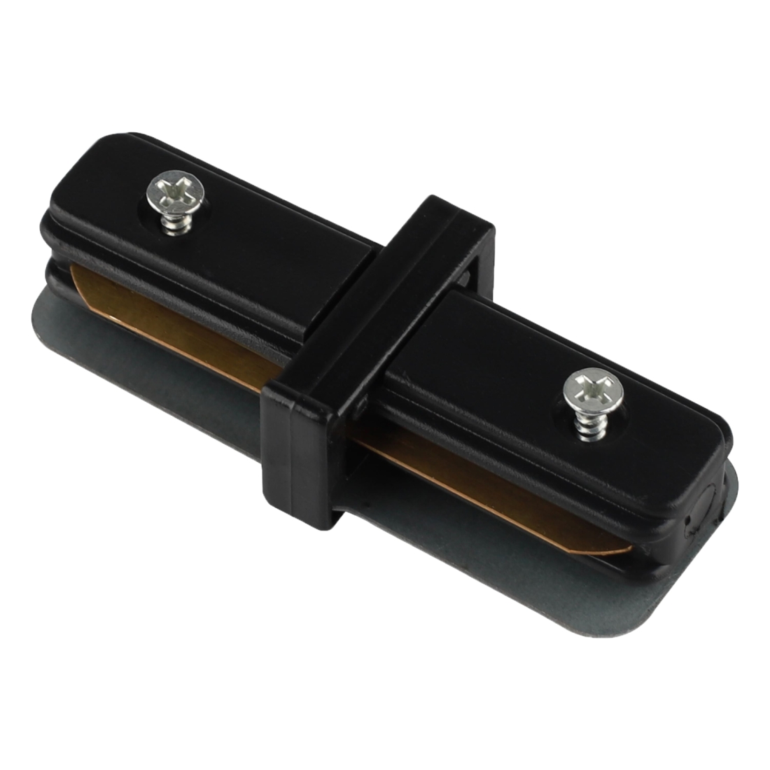 Conector Reto de Embutir Alpertone para Trilho Vision Preto 0521