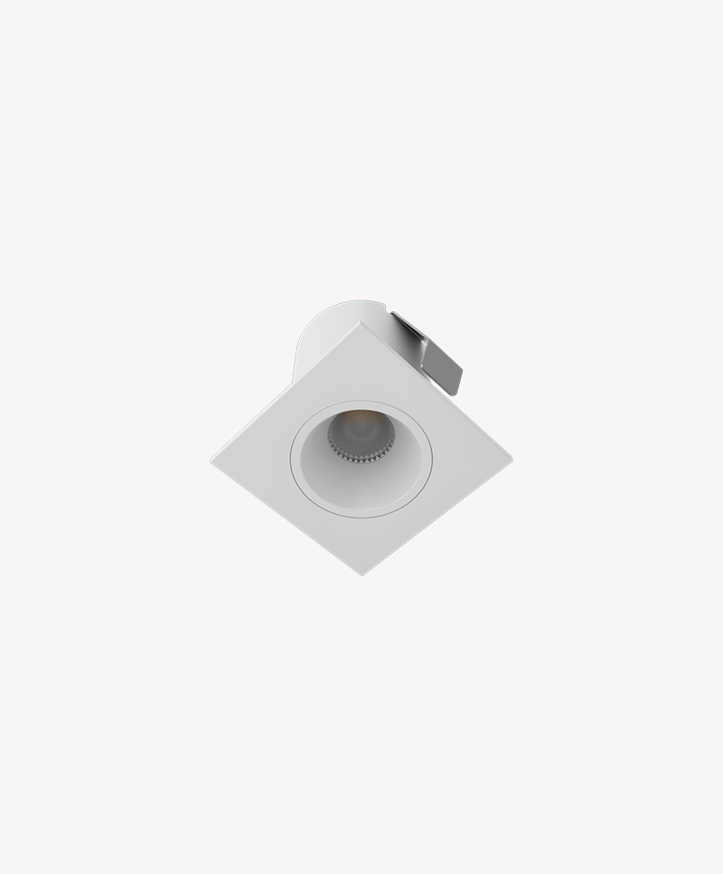 Mini Spot Opus LED 1 watts 2700K Branco 24° IRC90 Bivolt 30x30mm OPS 89030