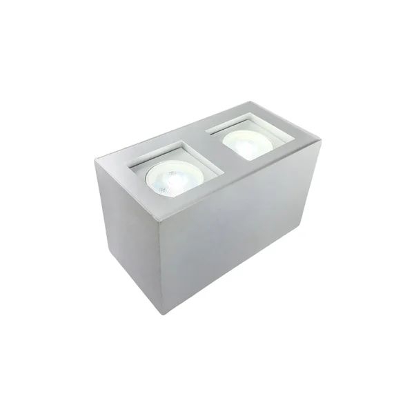 Spot Sobrepor Direcional Eisen Cube Alumínio 2L AR70 210x110mm 216