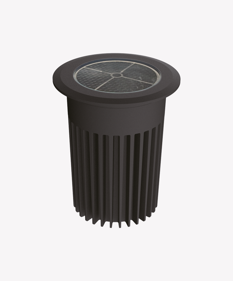 Embutido Solo Opus LED 30 watts IRC90 3000K 12° Preto IP67 Ø100mm OPS 84608