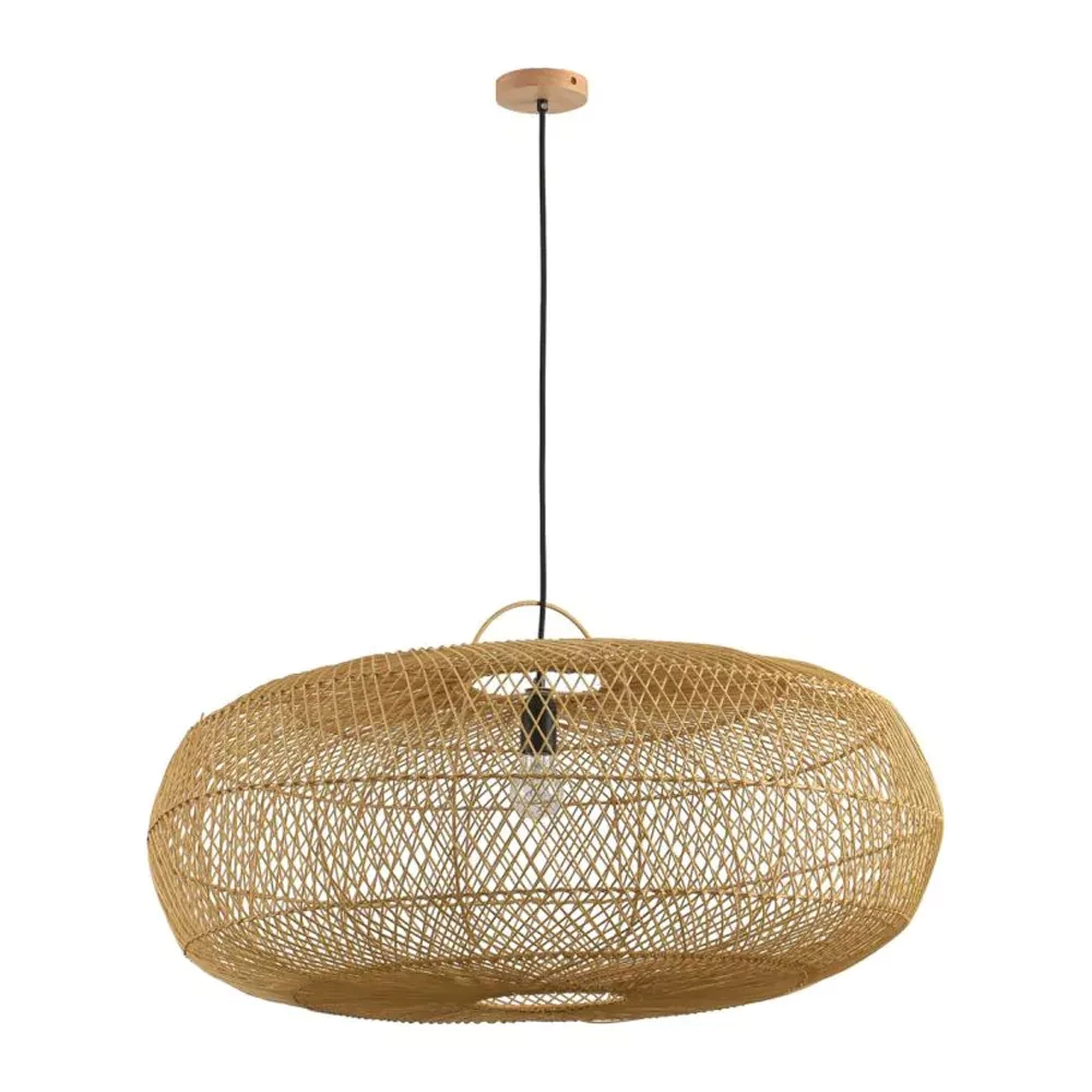 Pendente Skylight Ôtaki Rattan 1L E27 Ø800mm Cabo 3 metros SKY-4046G