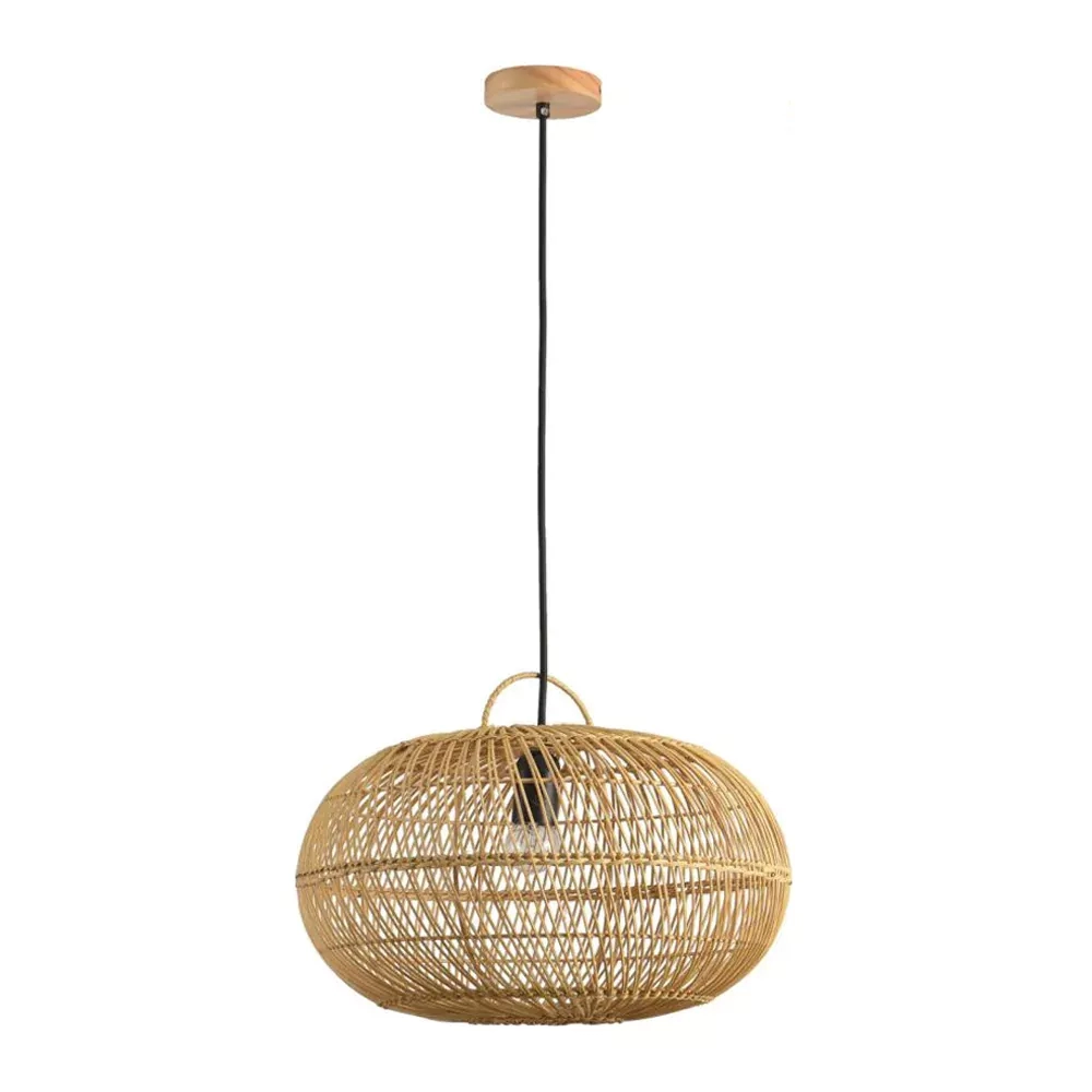 Pendente Skylight Ôtaki Rattan 1L E27 Ø400mm Cabo 3 metros SKY-4046P