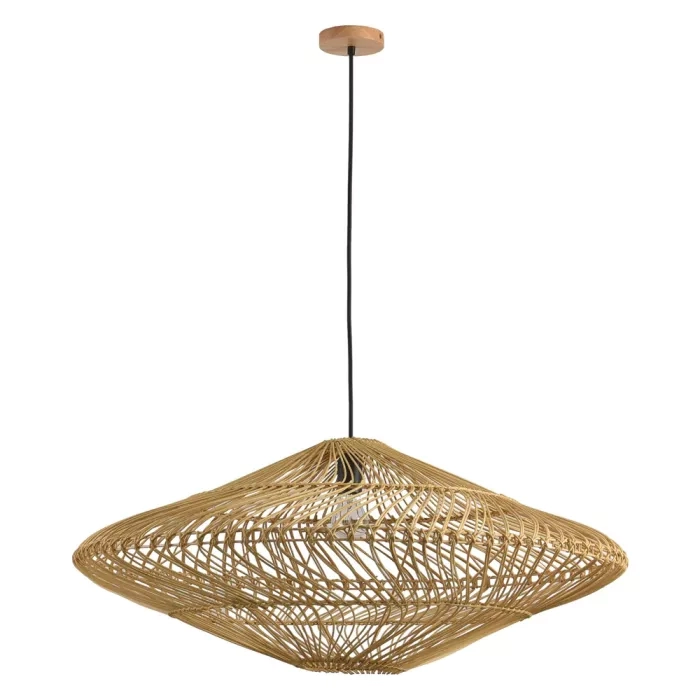 Pendente Skylight Ôtaki Rattan 1L E27 Ø600mm Cabo 3 metros SKY-4045M