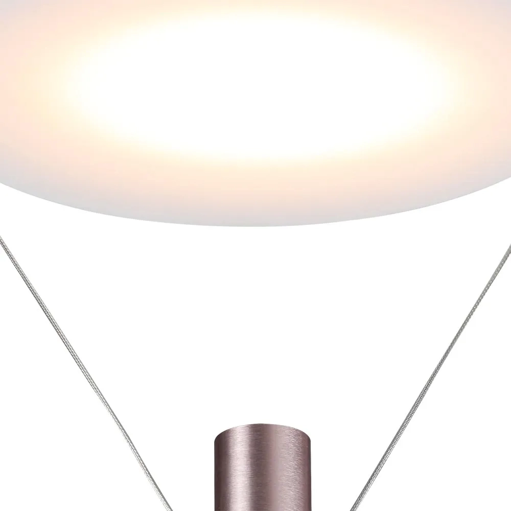 Plafon Bella Tino Dourado e Branco 12W 2700K Ø300x600mm CD007