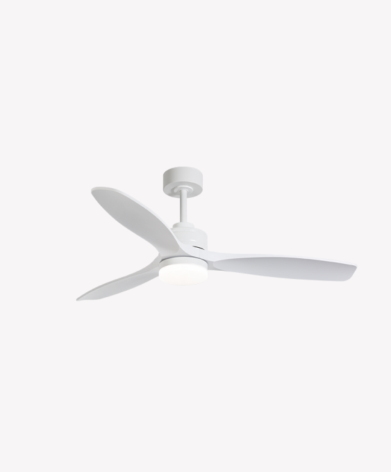 Ventilador Opus Air Havana Branco 48 watts 3000K/4000K/6500K Ø1321mm IP20 120° Bivolt OPS 88804