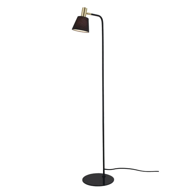 Luminária de Piso Bella Pipe Dourado e Preto 1L E14 Ø120x1390mm ME003
