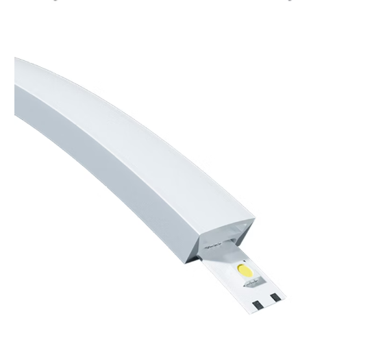Perfil Sobrepor Alpertone Flexível Curva Vertical 14,4 watts 3000k 24V IP65 Branco 20x12mm (Venda por Metro) 0256-3