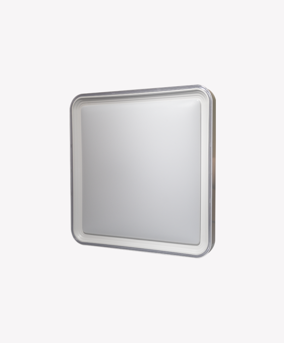 Plafon Opus Fusion Branco 45 watts 3000K - 6500K Bivolt 490x490x70mm OPS 89085 
