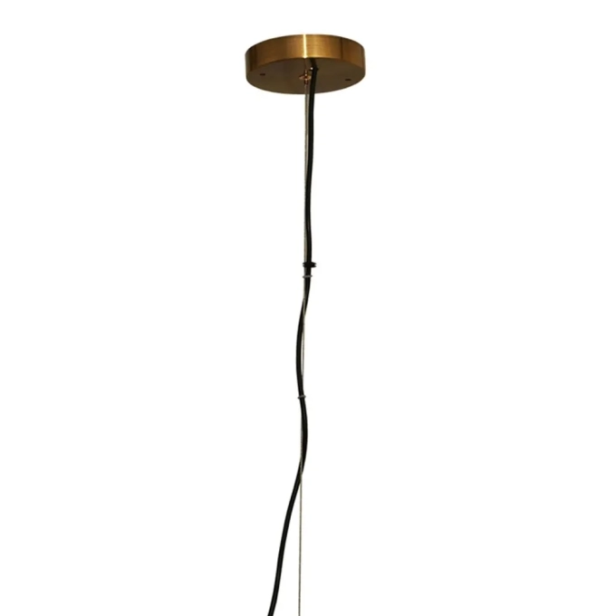 Pendente Bella Caju Bronze e Conhaque 1L E27 Ø400x520mm RZ001L