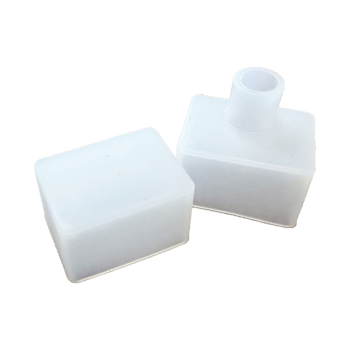 Acabamento de Silicone para Perfil Flexível Alpertone (30x20mm) Com Furo 10 Unidades 082