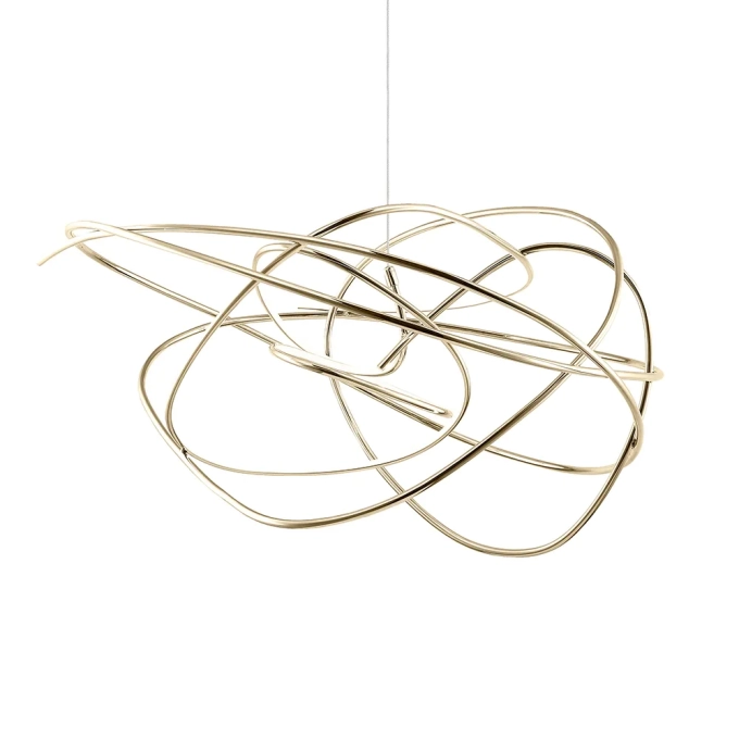 Pendente Bella Ninho Dourado 36 watts 3000K Ø620mm WD017L