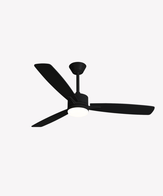 Ventilador Opus Air Flow Preto 53 watts 3000K/4000K/6500K Ø1320mm IP20 120° Bivolt OPS 88859
