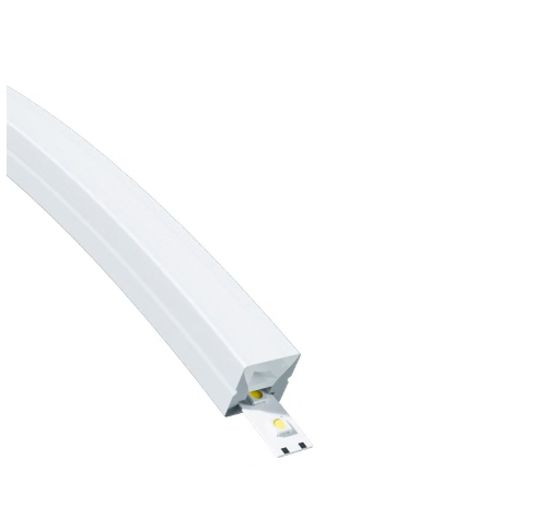 Perfil Sobrepor Alpertone Flexível Curva Vertical 10 watts 4000K 24V Branco IP65 12x12mm (Venda por Metro) 0257-4