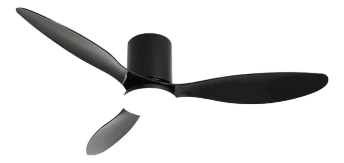 Ventilador Opus Air Flow Preto 52 watts 3000K/4000K/6500K Ø1320mm IP20 120° Bivolt OPS 88859 