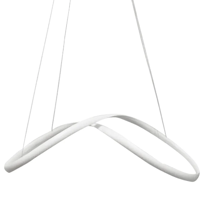 Pendente Bella Zig Branco 35 watts 3000K Ø880x320x220mm  TP002 