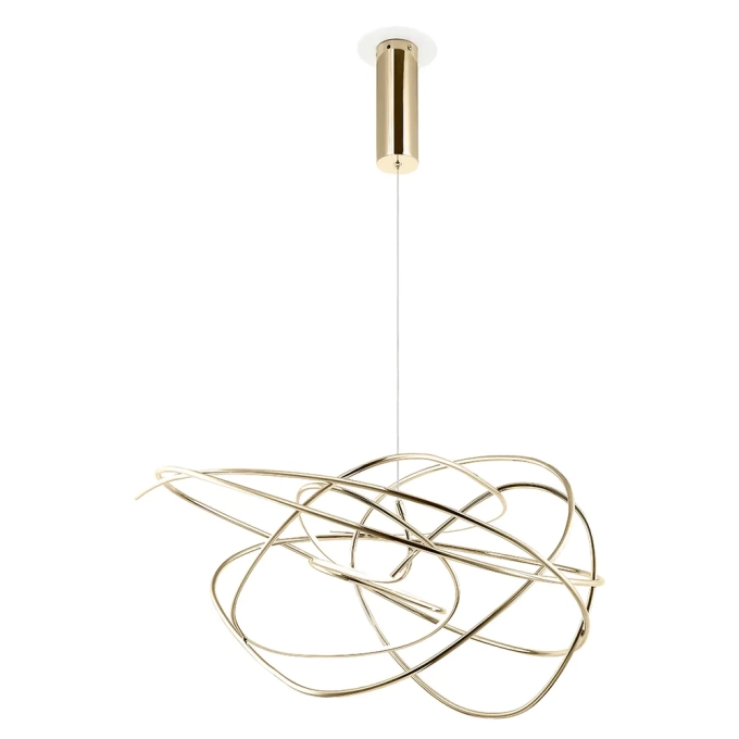 Pendente Bella Ninho Dourado 36 watts 3000K Ø620mm WD017L