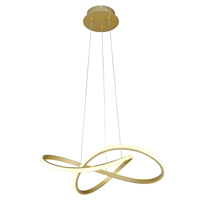 Pendente Bella Fluire Dourado 30 watts 3000K 580x550x240mm SB001