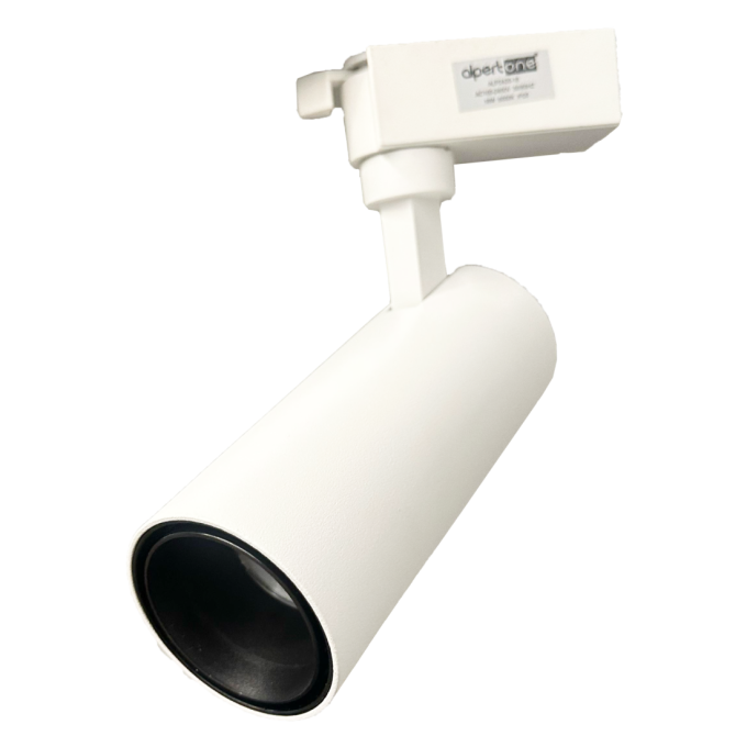 Spot para Trilho Alpertone Vision 18 watts 3000K 25° Branco Bivolt Ø60x157x147mm 0507