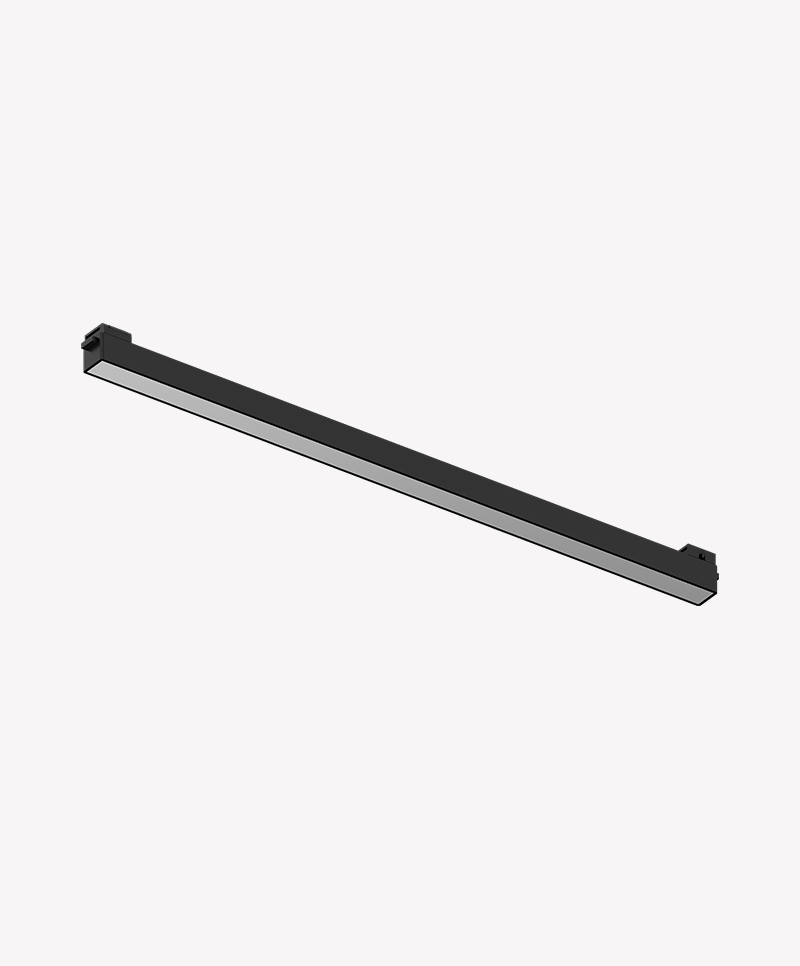 Spot Opus Led Belts Linea 24° IP20 IRC90 48V 20 watts 3000K Bivolt Preto 615x26x24mm OPS 89207