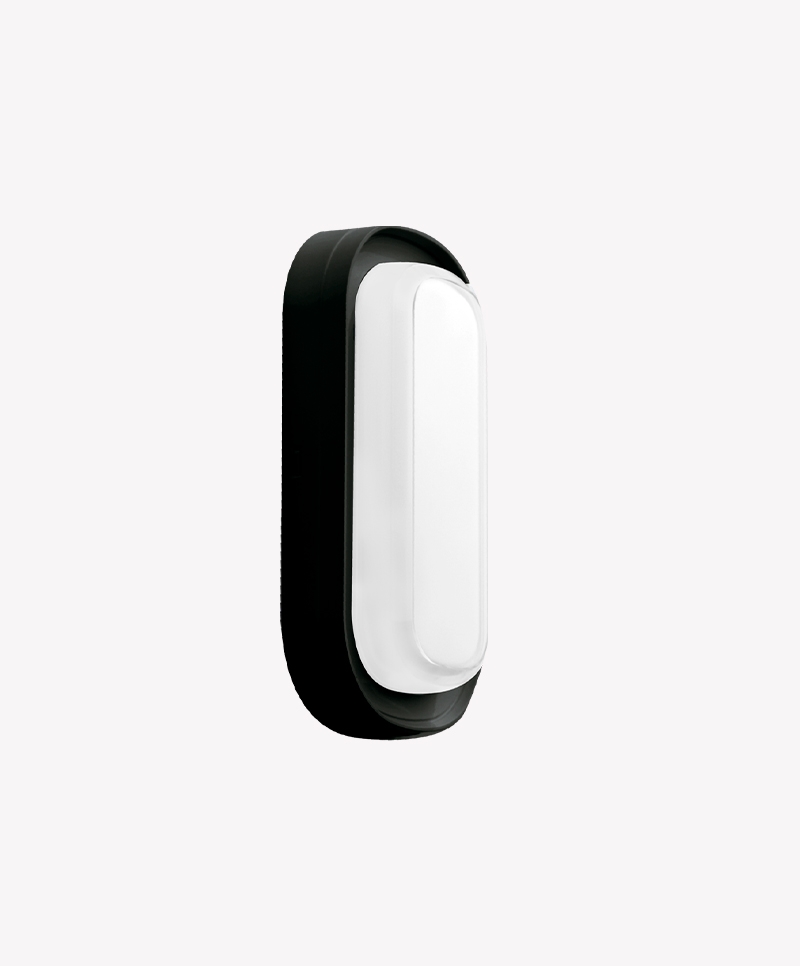 Arandela Opus Brick 12 watts 3000K 250° IP65 Preto 105x205x46mm OPS 84806



