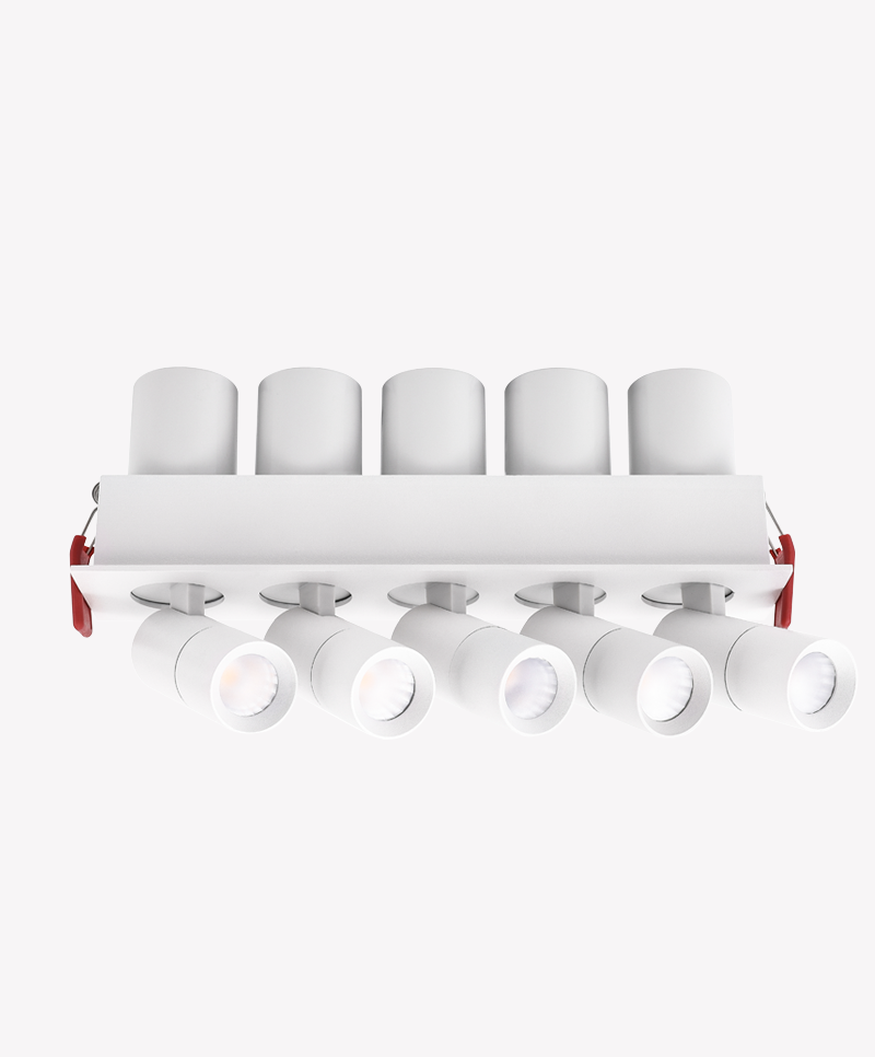 Spot LED Omni Opus 45° IP20 IRC97 5x5 watts 3000K Bivolt Branco 50x218x73mm OPS 88736

