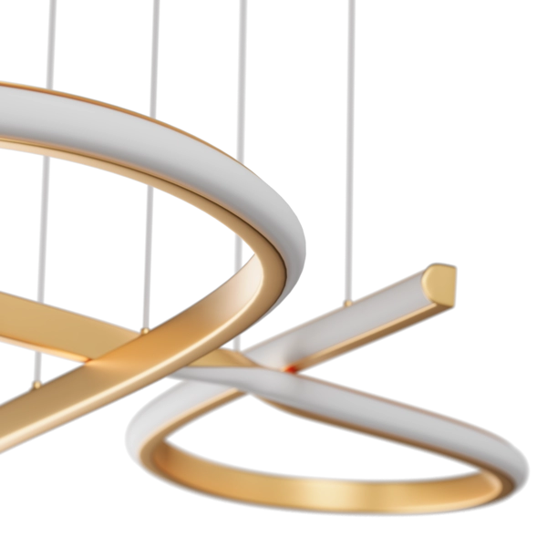 Pendente Hevvy Horizon Infinite Gold 32 watts 3000K 830mm PZ-0084 GD