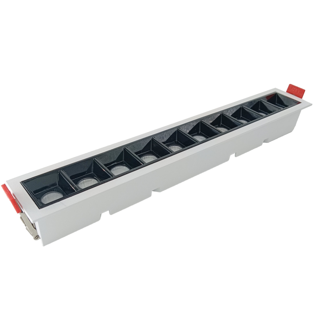 Embutido Alpertone Downlight Durell 20 watts 36° Branco e Preto IRC90 Bivolt 280x45x32mm 011577/011578