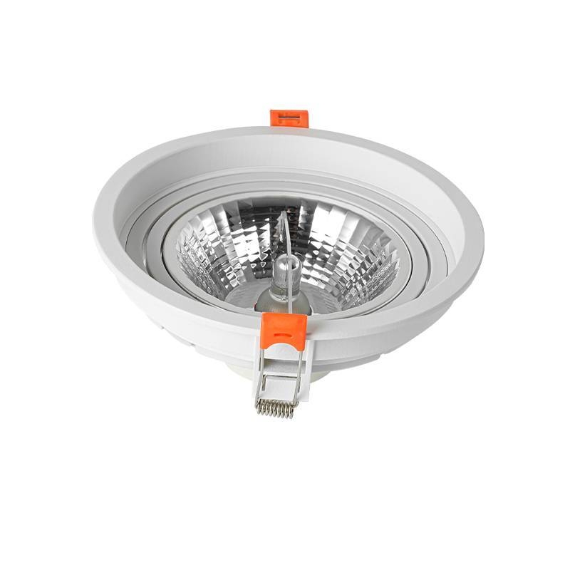 Spot Embutir Nordecor Loyo Redondo 1L AR111 Branco Ø160x15mm 6942