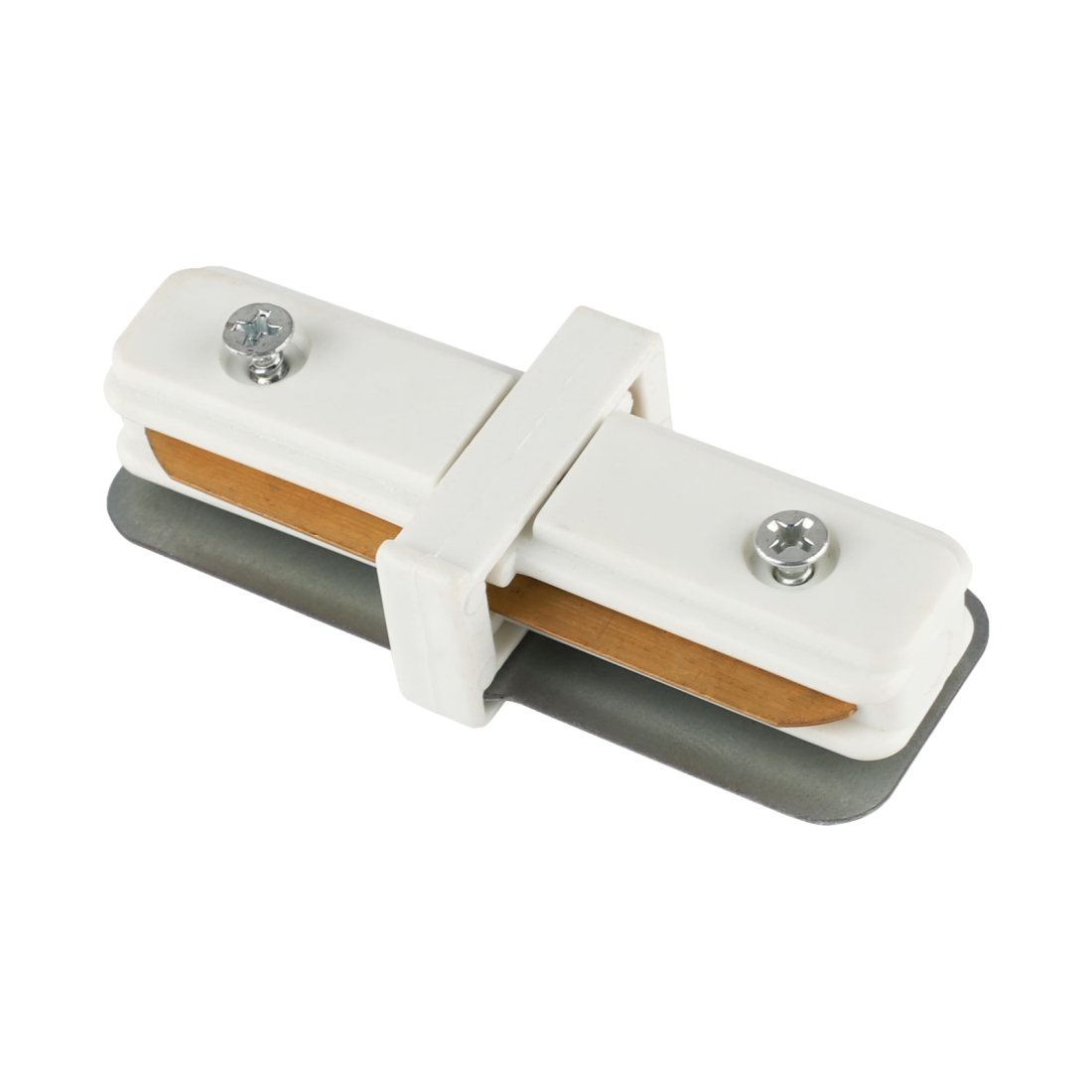 Conector Reto de Sobrepor Alpertone para Trilho Vision Branco 0532