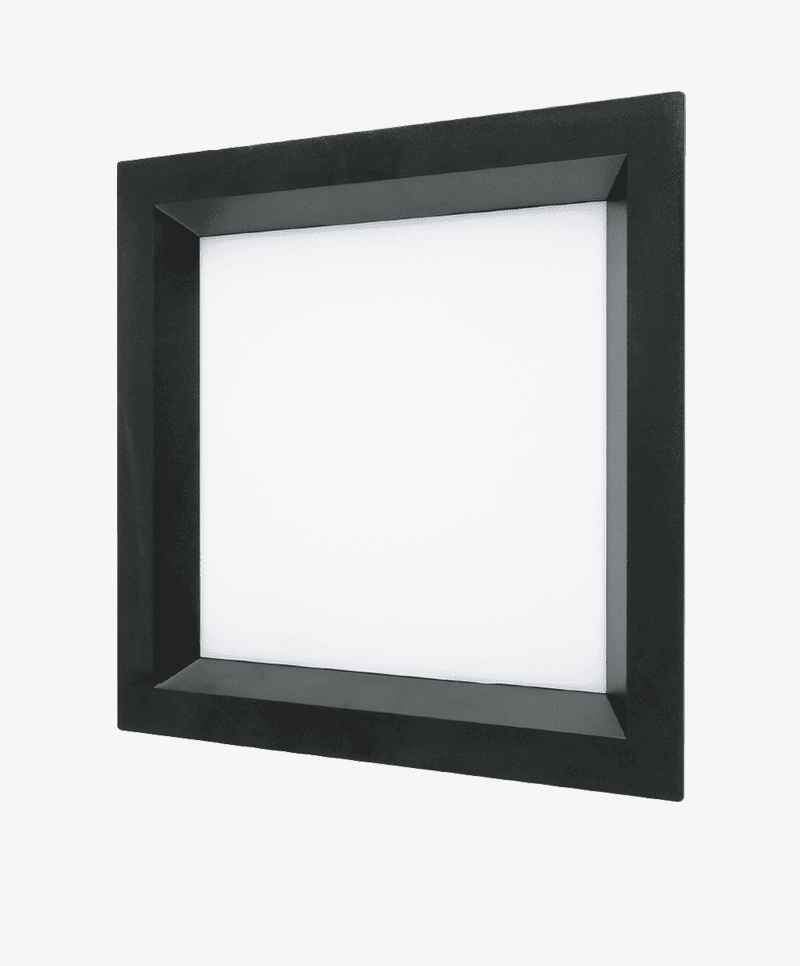 Painel Recuado Embutir ABS Opus LED Preto 400x400mm 36 watts 4000K OPS 87272