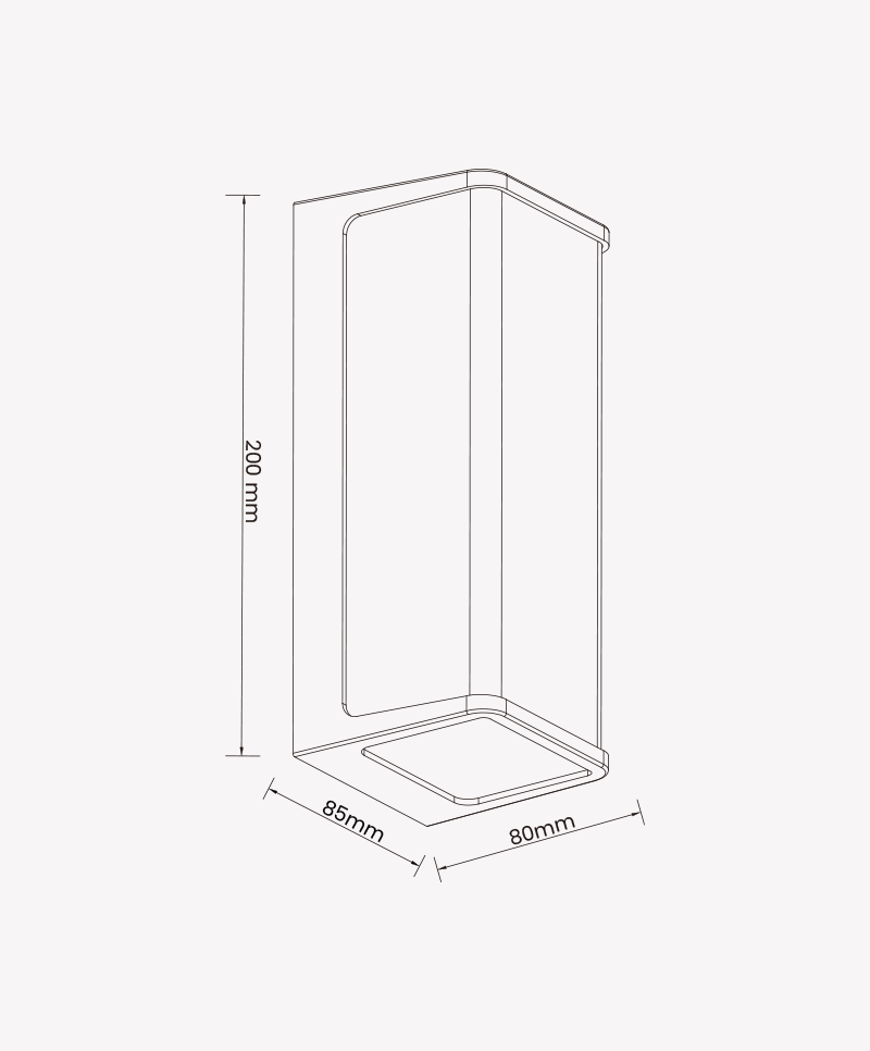 Arandela Opus New Home 10 watts 3000K 160° IP65 Branco 200x85x80mm OPS 88446



