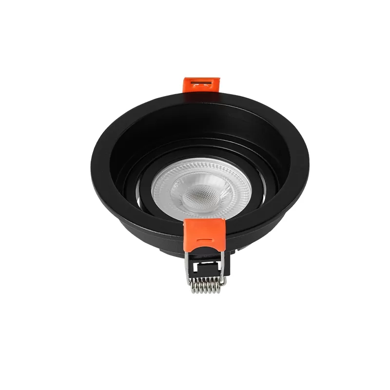 Spot Embutir Nordecor Loyo Redondo 1L Dicroica MR16 Preto Ø94x15mm 6935