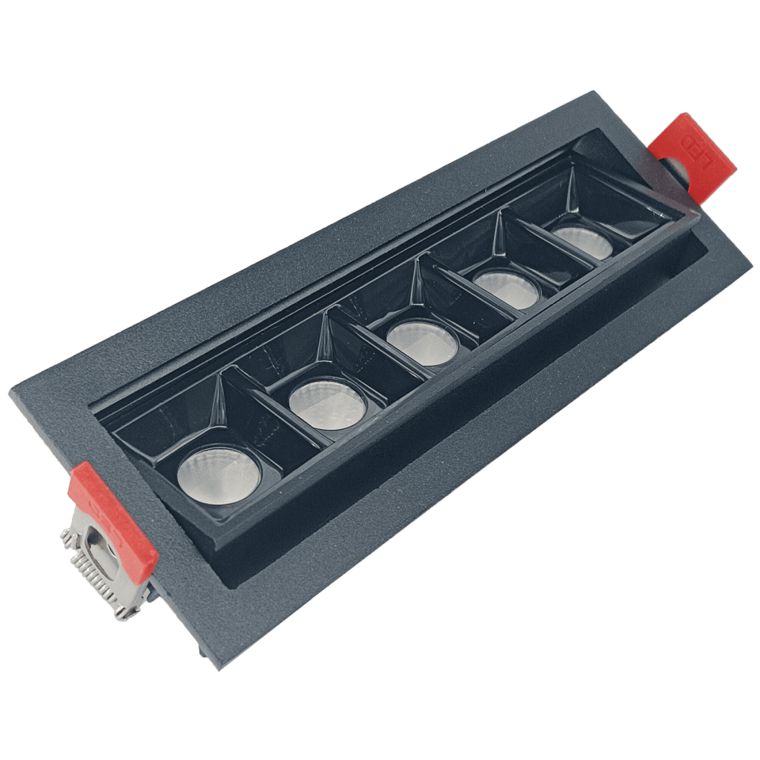 Embutido Alpertone Downlight Durell Articulado 10 watts 36° Preto IRC90 Bivolt 150x45x32mm 011573/011574