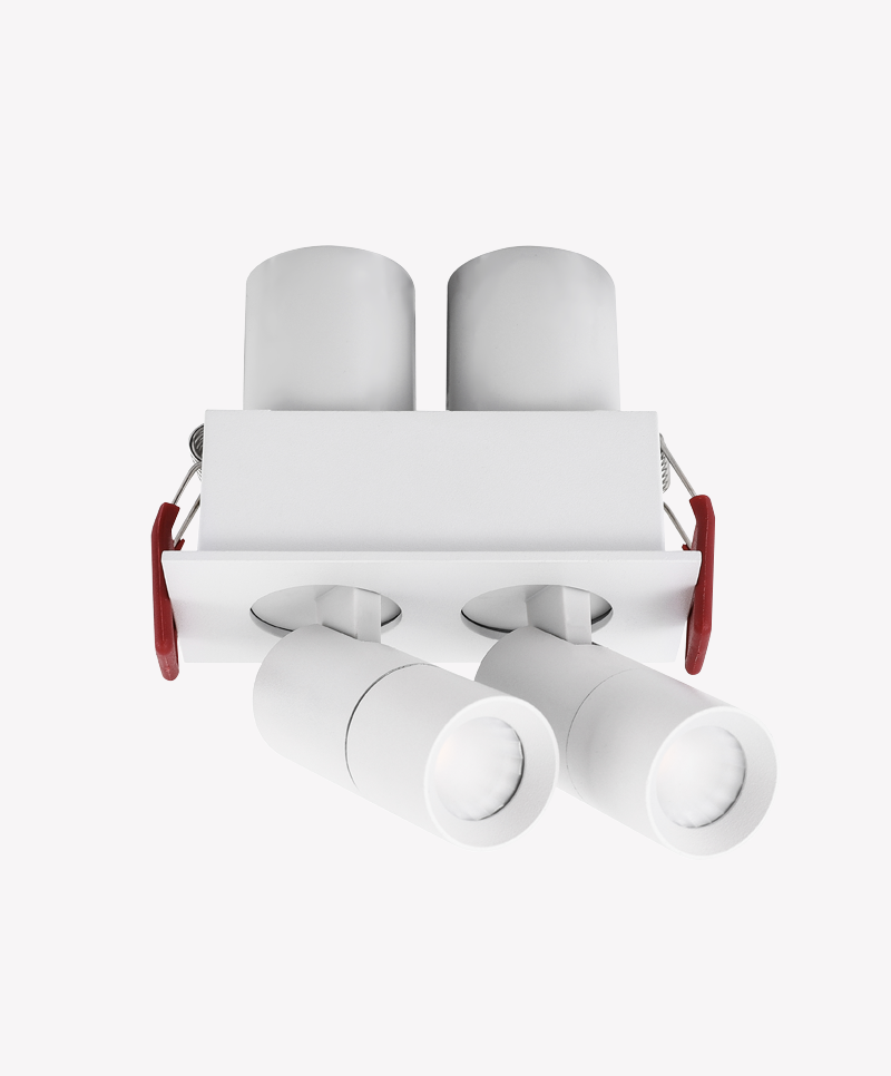 Spot LED Omni Opus 45° IP20 IRC97 2x5 watts 3000K Bivolt Branco 50x98x73mm OPS 88712

