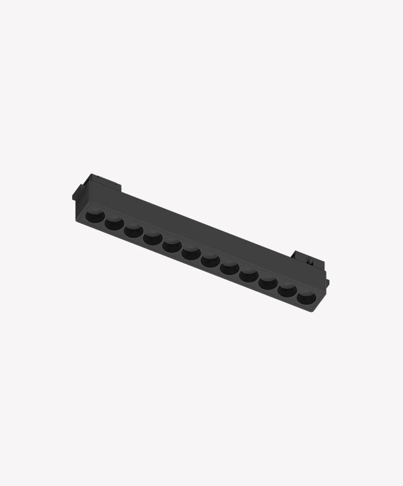 Spot Opus Led Belts Soul 24° IP20 IRC90 48V 12 watts 3000K Bivolt Preto 220x26x24mm OPS 89177