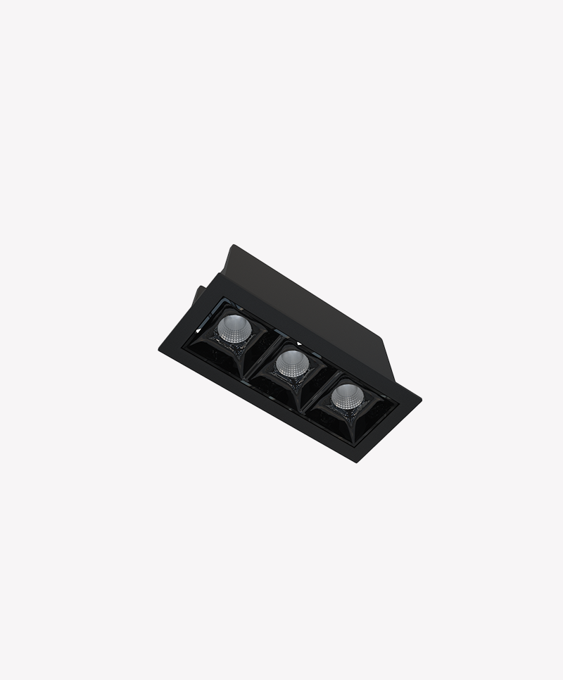 Spot Embutir Opus LED Soul 6 watts 2700K IRC90 26° IP20 105x45x50mm Preto OPS 87784 
