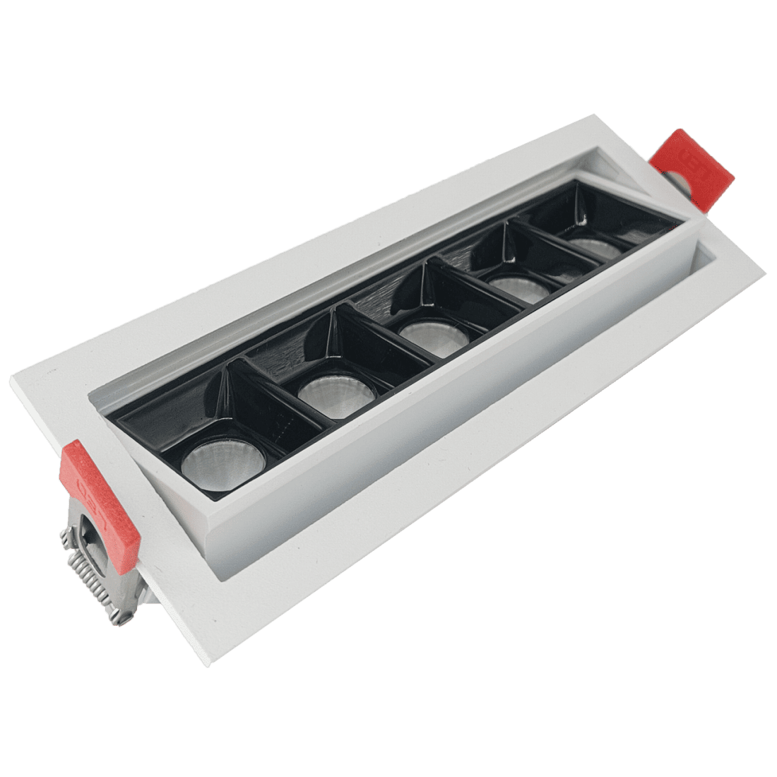 Embutido Alpertone Downlight Durell Articulado 10 watts 36° Branco/Preto IRC90 Bivolt 150x45x32mm 011571/011572