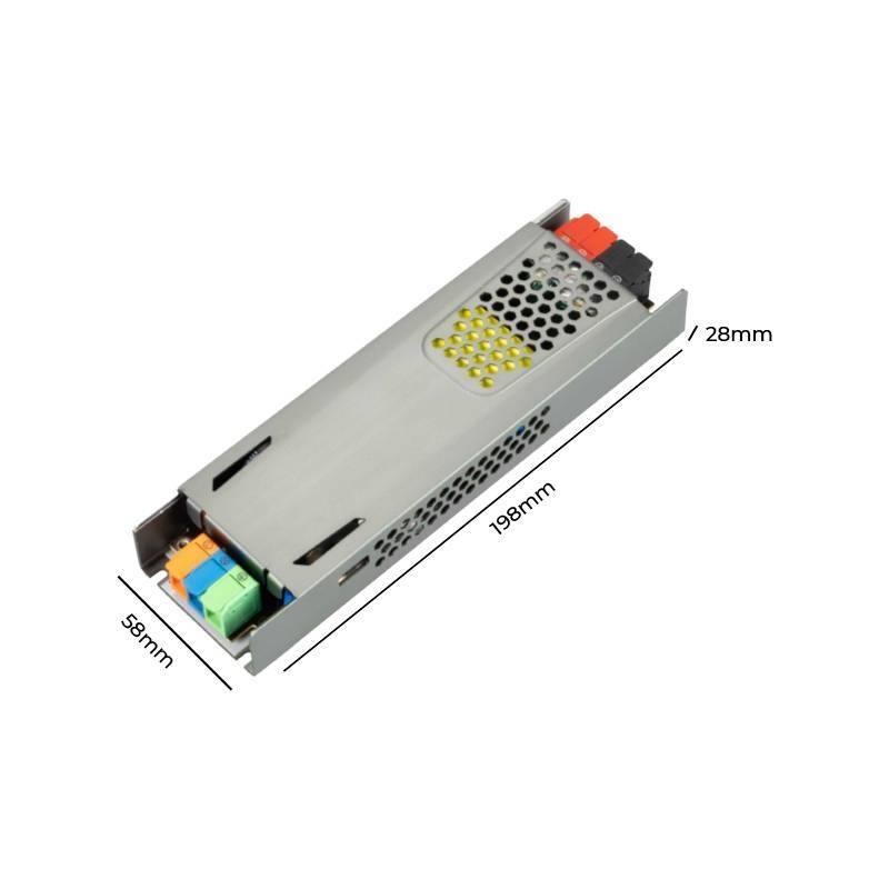 Fonte 48V Nordecor 6,2A 300 watts IP20 Bivolt 198x58x28mm 7357