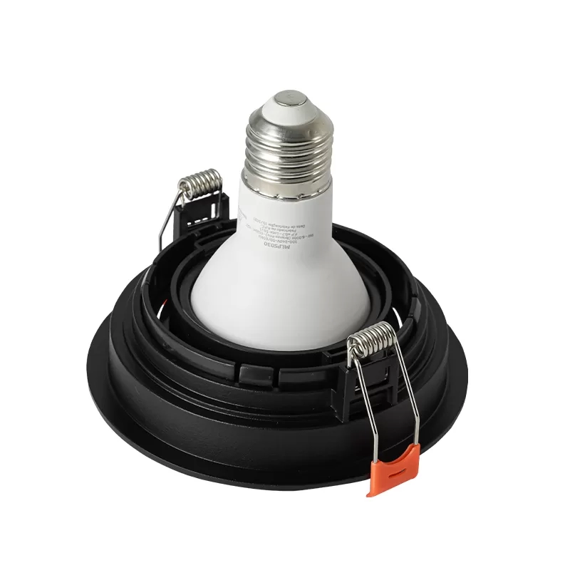 Spot Embutir Nordecor Loyo Redondo 1L PAR20 Preto Ø120x15mm 6937