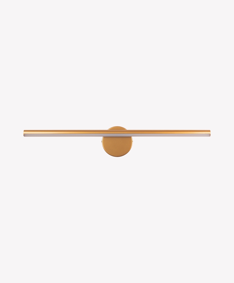 Arandela Opus Hubble 12 watts 3000K IP20 IRC80 160° Bivolt 600xØ120x22mm Dourado OPS 82338