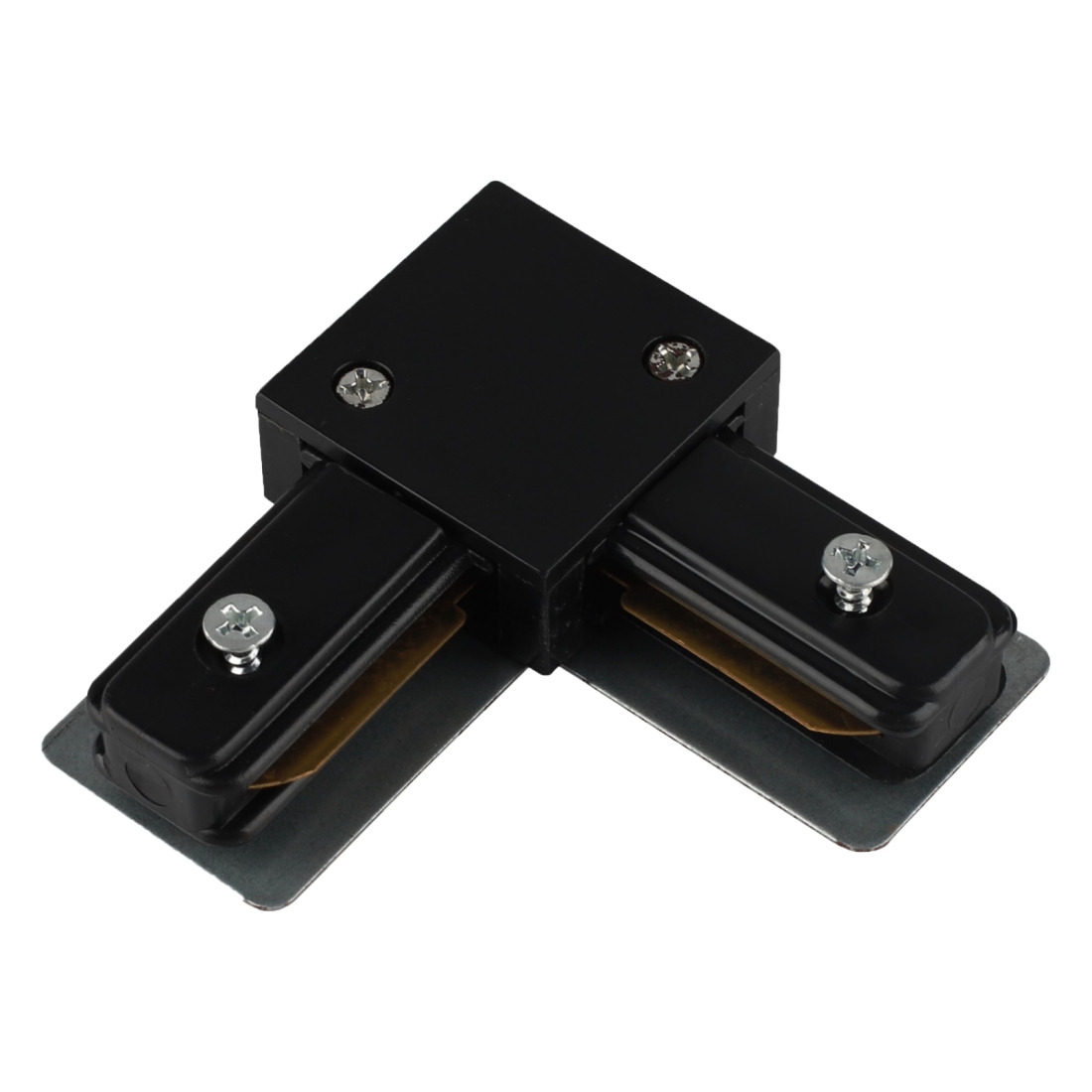 Conector L de Sobrepor Alpertone para Trilho Vision Preto 0530