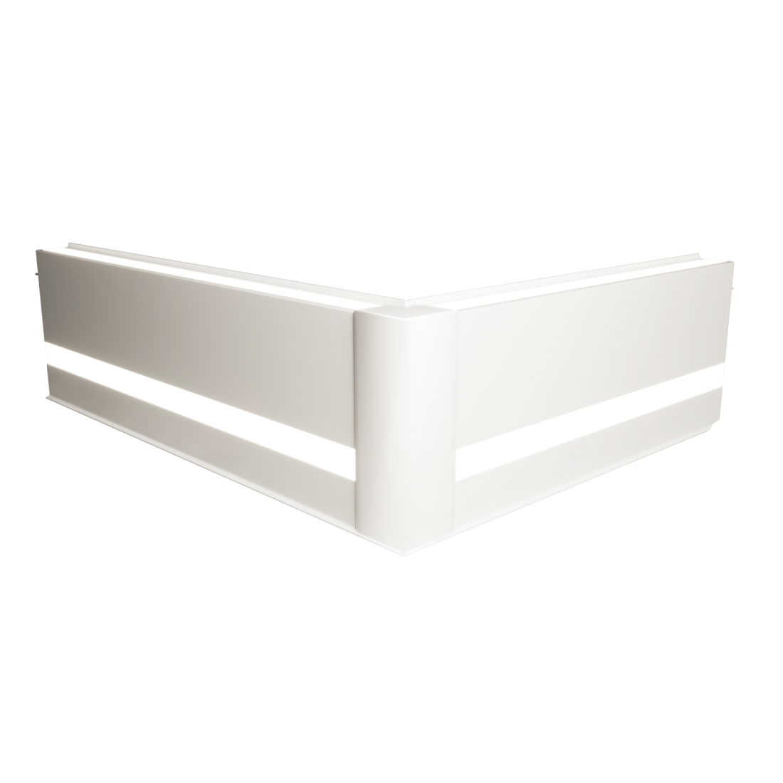 Junção Canto Externo Alpertone para Perfil Zeta Branco 052B
