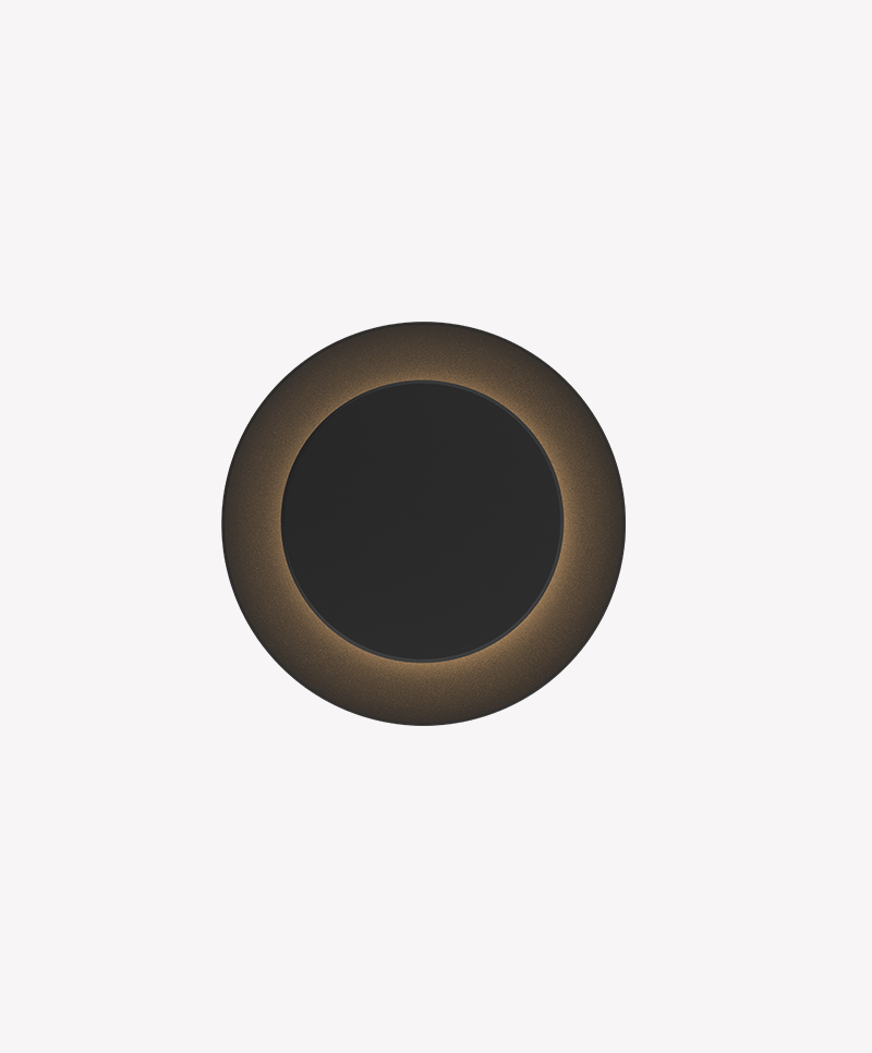 Arandela Opus Eclipse 12 watts 3000K 100° IP65 Preto 300x300x50mm OPS 35154



