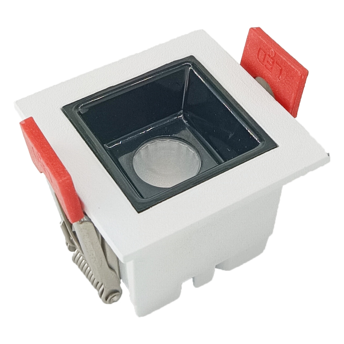 Embutido Alpertone Downlight Durell 2 watts 36° Branco/Preto IRC90 Bivolt 45x45x32mm 011529/011530