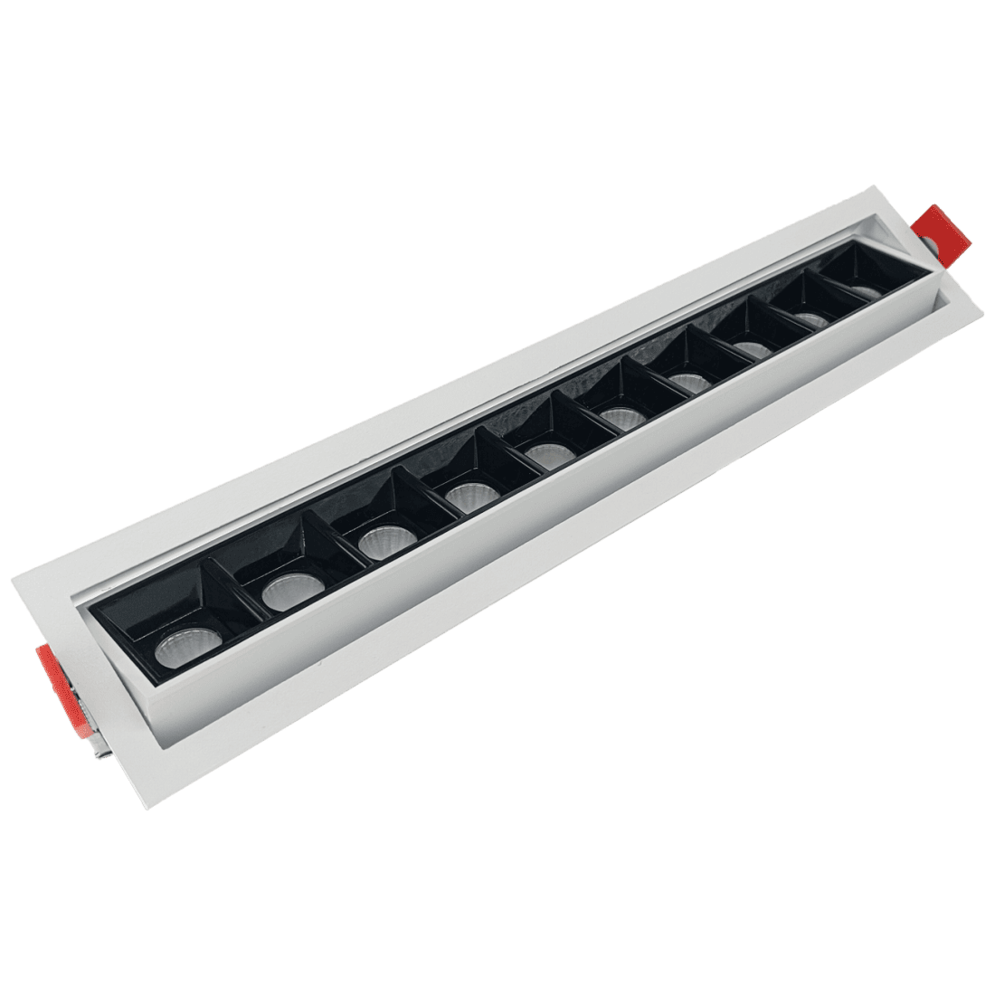 Embutido Alpertone Downlight Durell Articulado 20 watts 36° Branco/Preto IRC90 Bivolt 280x45x32mm 011583/011584
