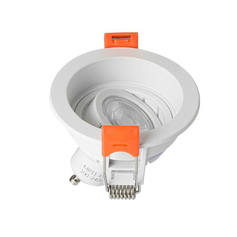Spot Embutir Nordecor Loyo Redondo 1L Mini Dicroica MR11 Branco Ø72mm 6932